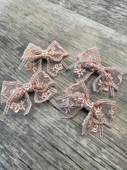 Embroidered bows