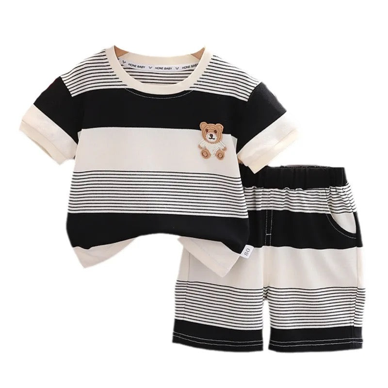 The striped teddy set