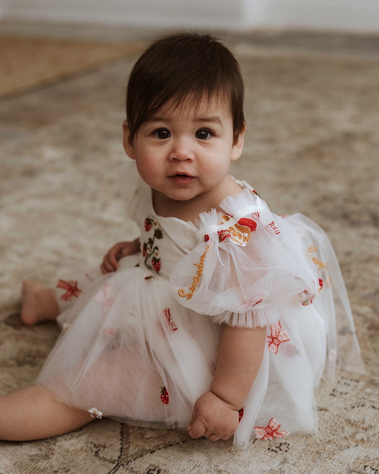 The strawberry tulle romper