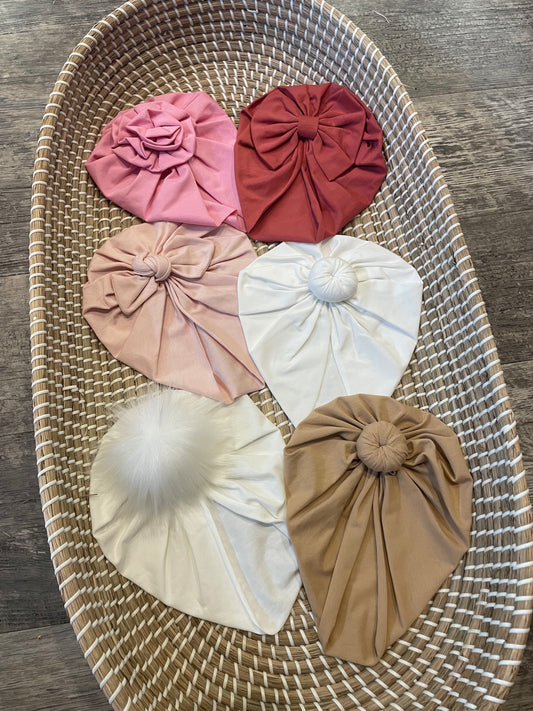 Organic cotton turbans