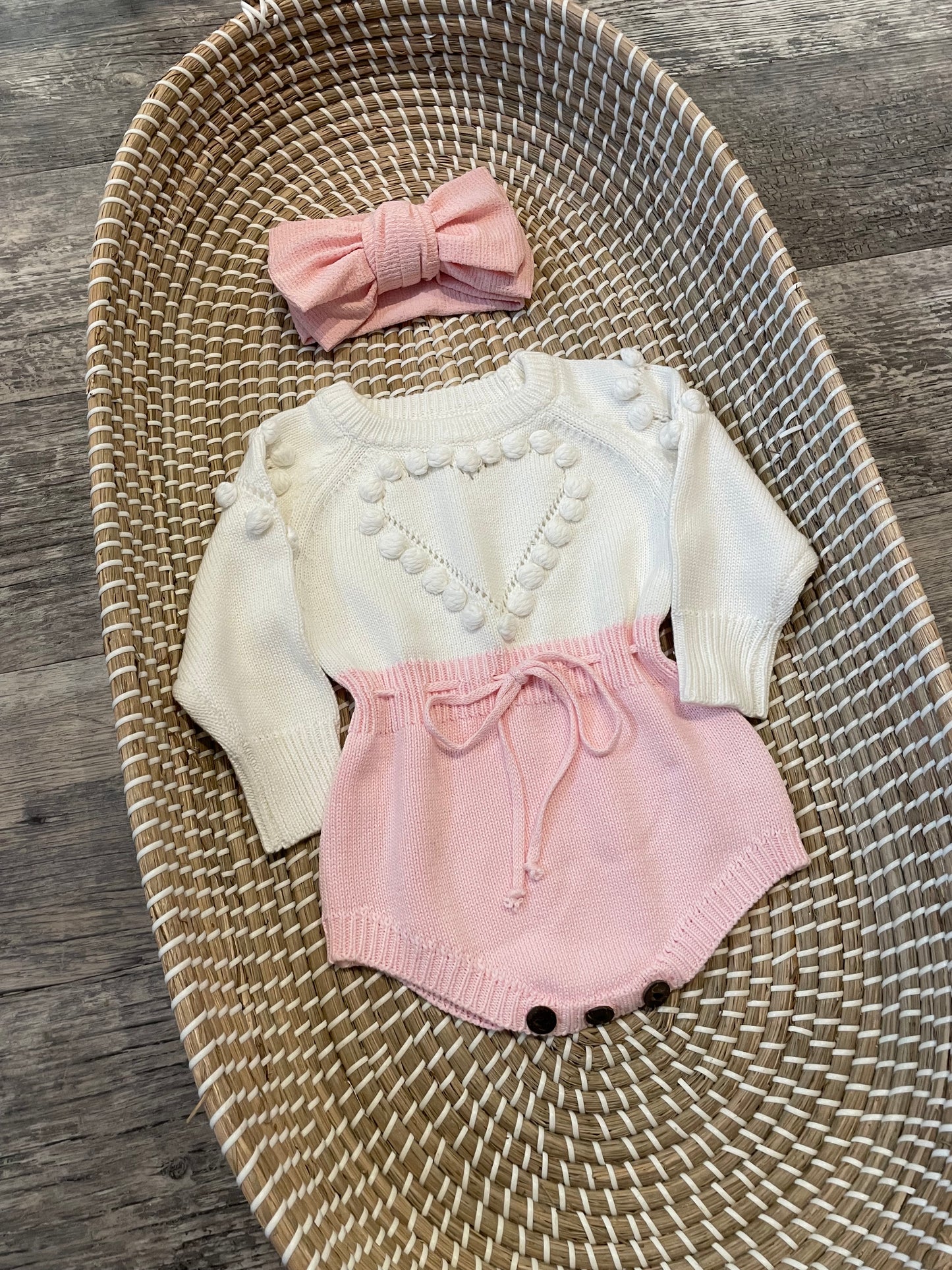 The heart romper - Pink