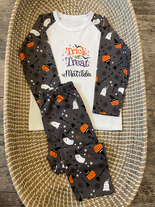 Personalised Halloween pyjamas