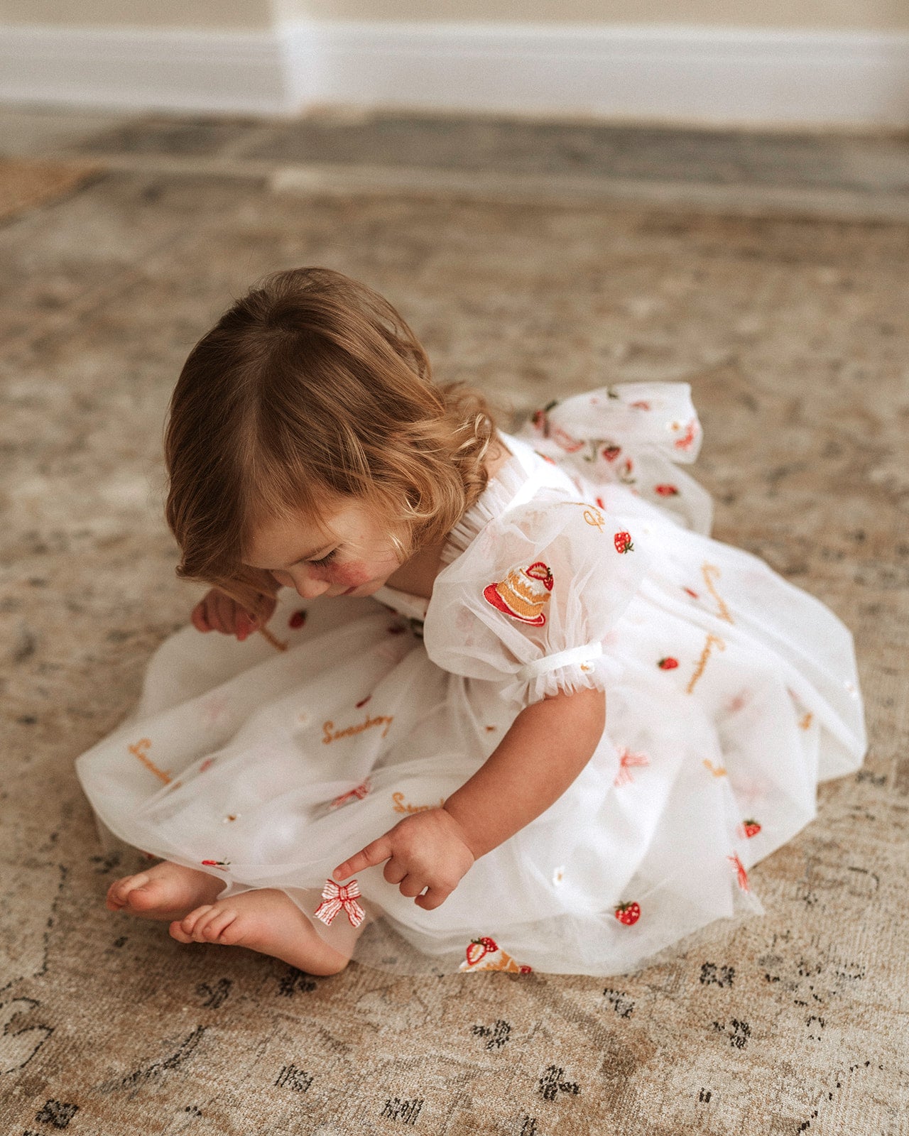 The Strawberry tulle dress