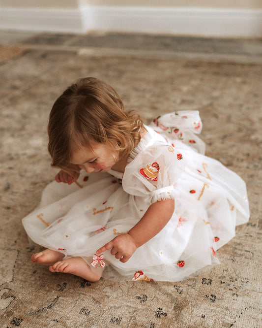 The Strawberry tulle dress