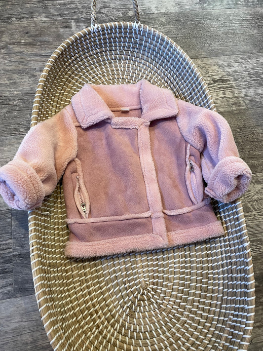 Pink fleece jacket