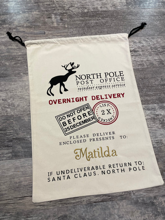 Personalised Christmas sack