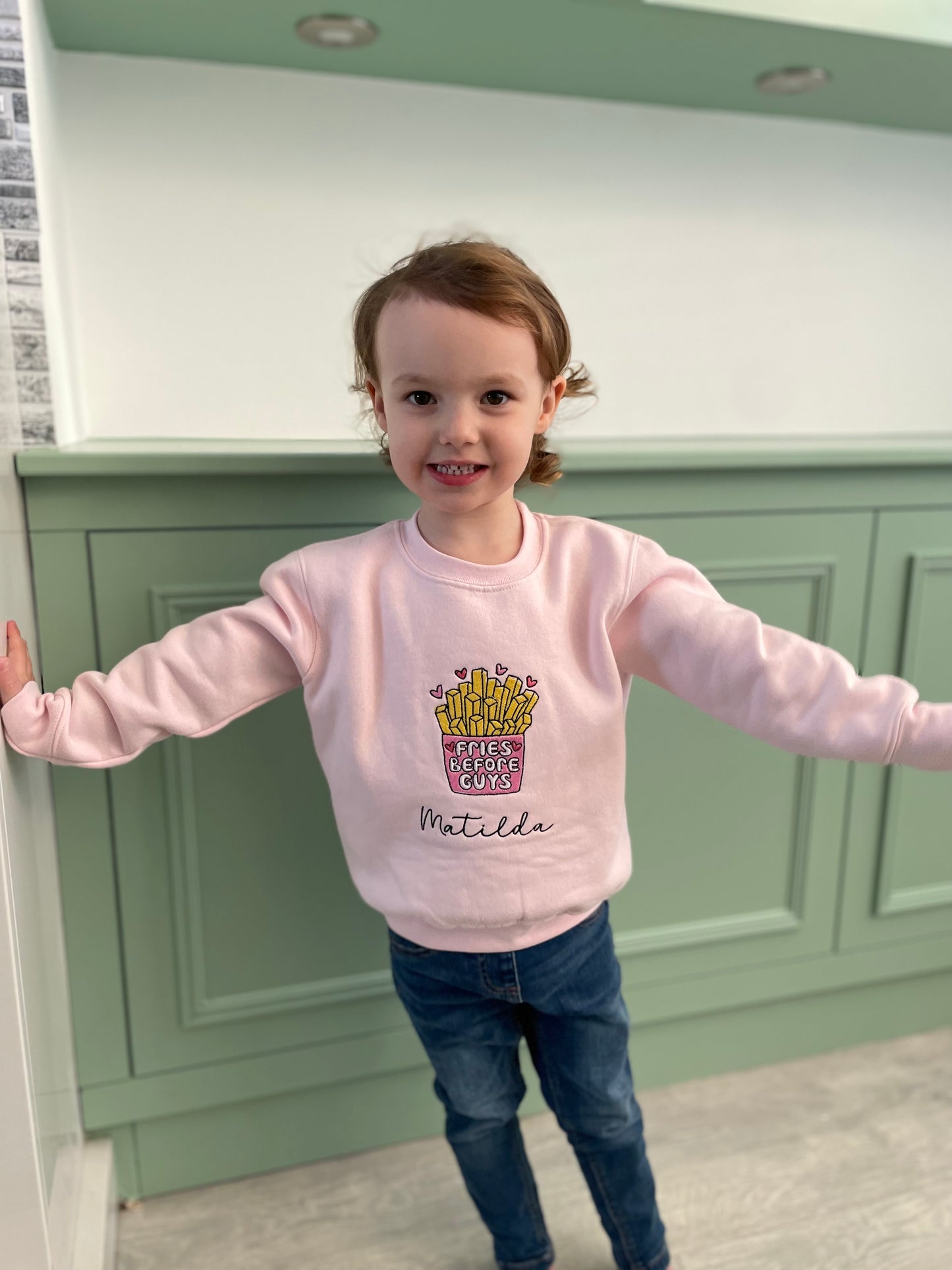 Personalised sweatshirt romper