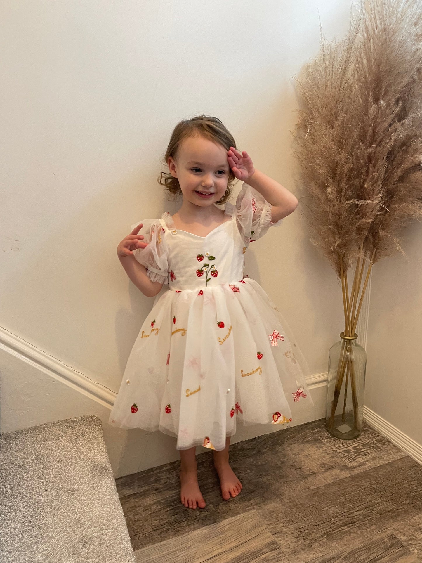 The Strawberry tulle dress