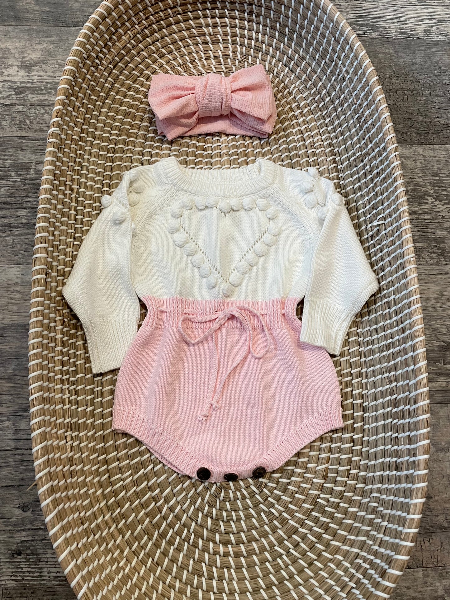 The heart romper - Pink