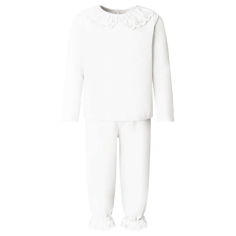 Personalised cotton frill pyjamas