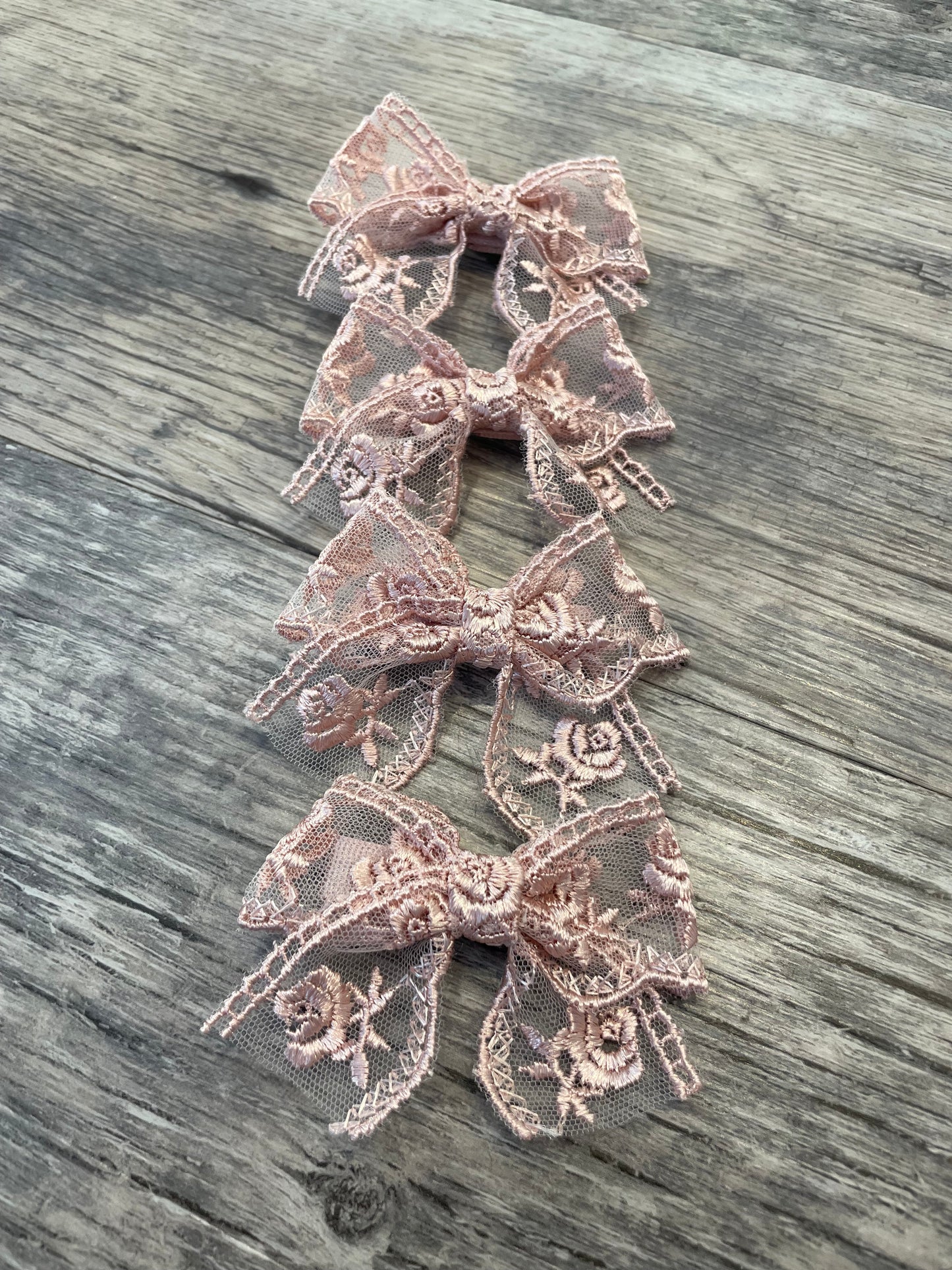Embroidered bows