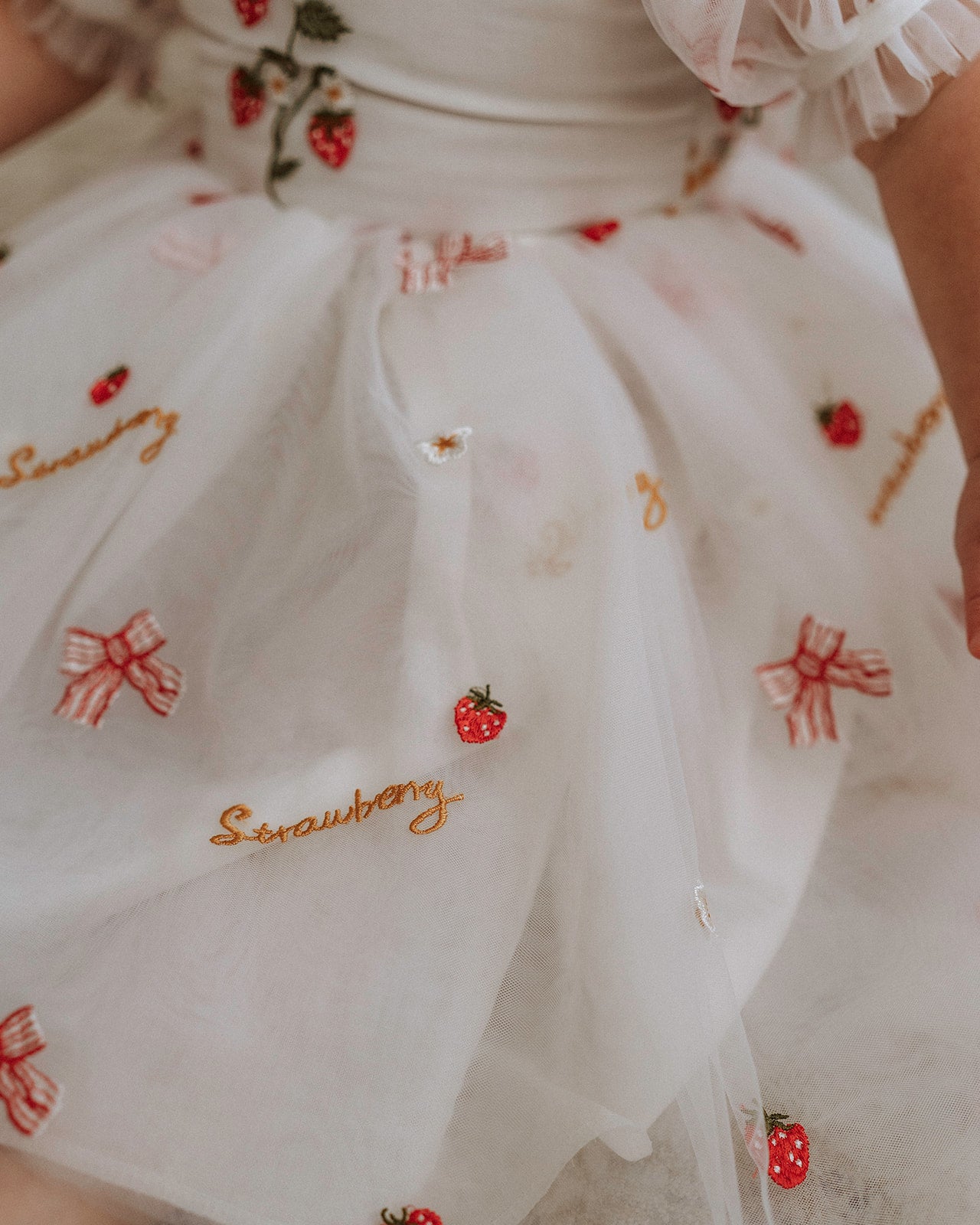 The Strawberry tulle dress