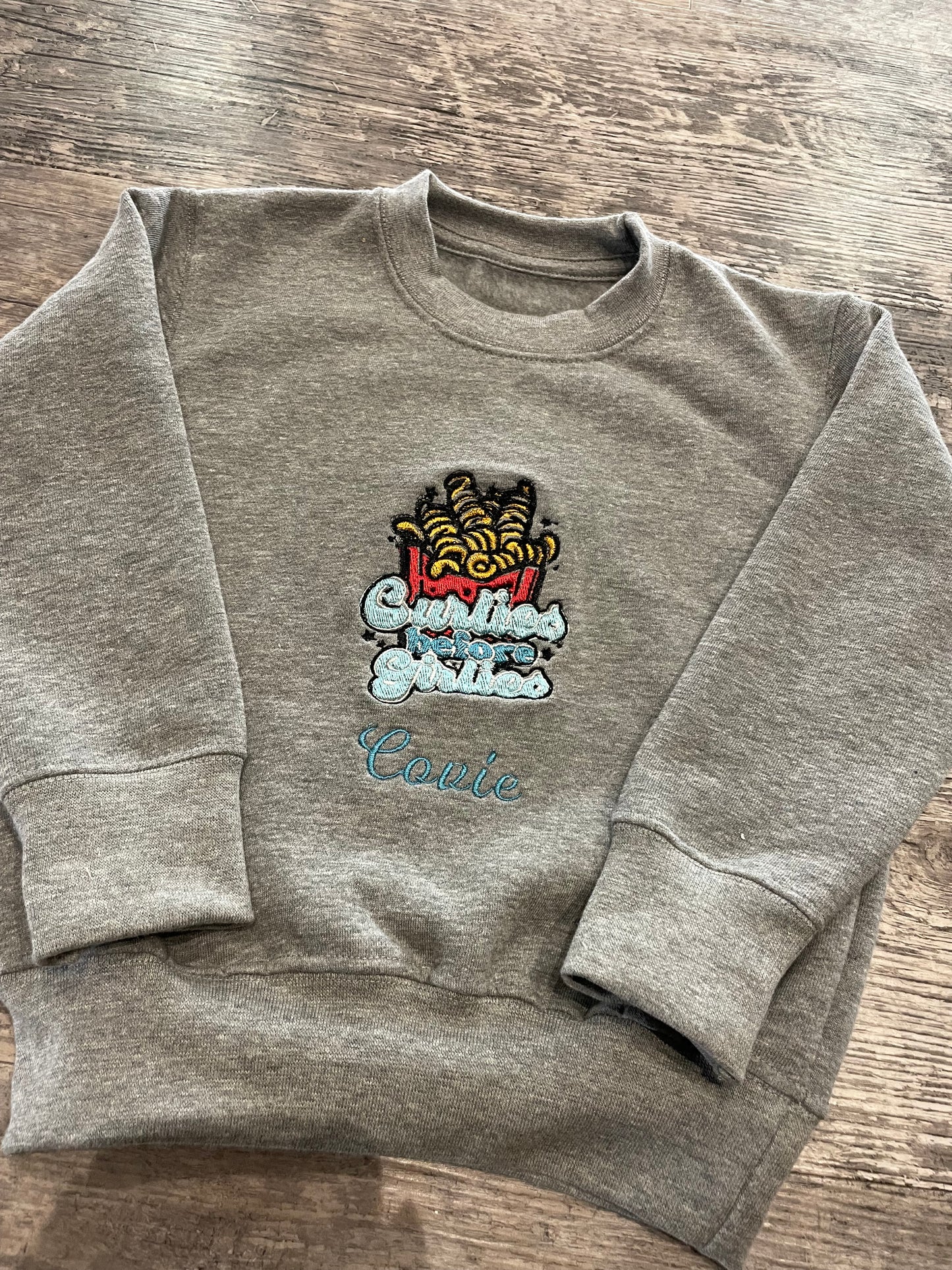 Personalised sweatshirt romper