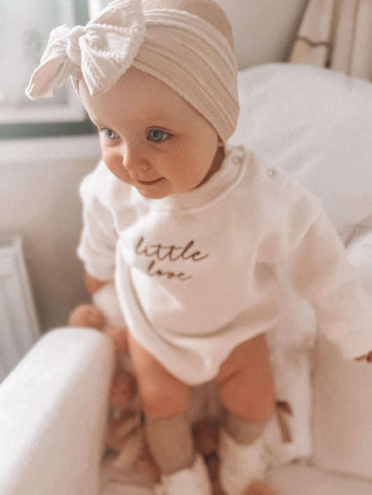 Little love romper - white