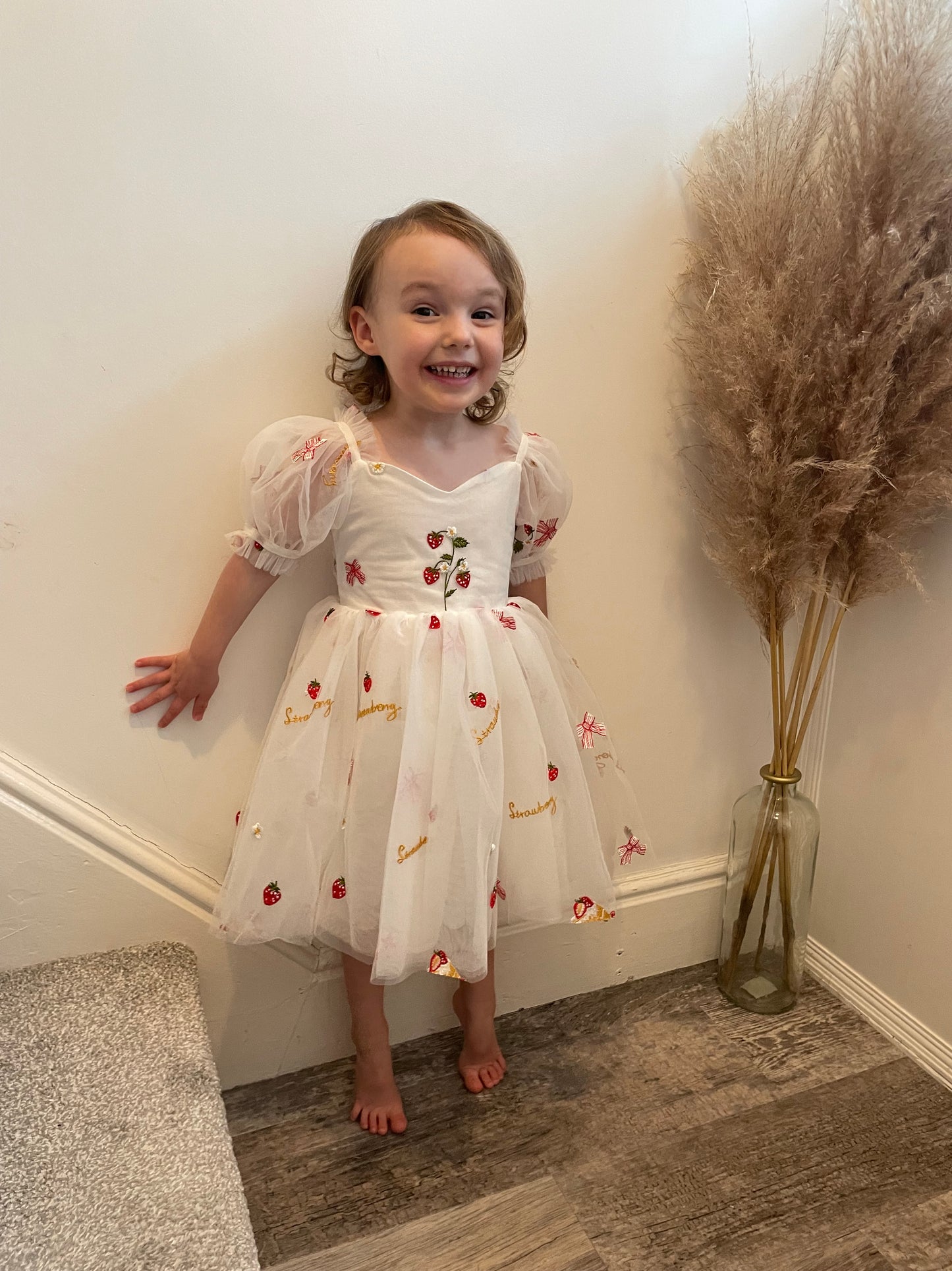 The Strawberry tulle dress