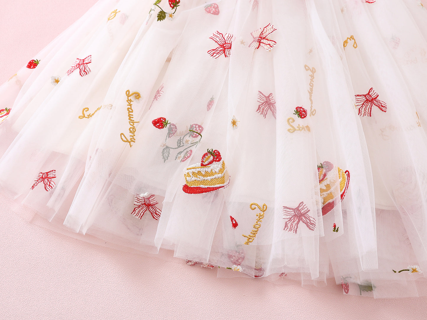 The Strawberry tulle dress