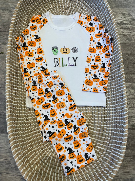 Personalised Halloween pyjamas