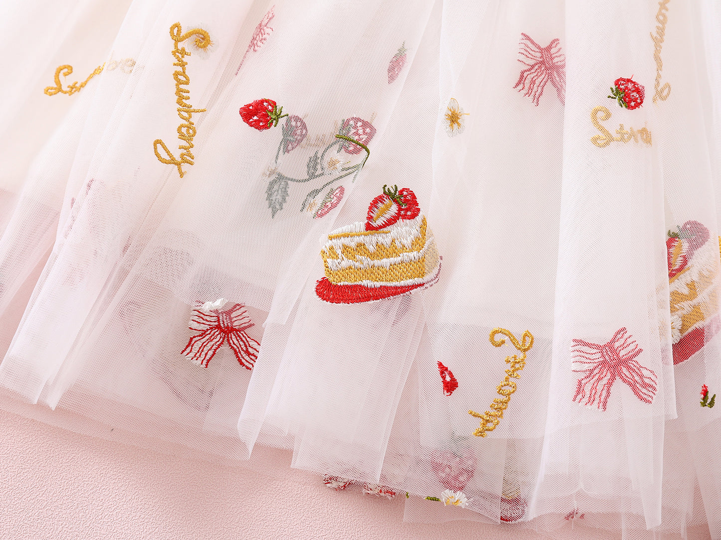 The Strawberry tulle dress