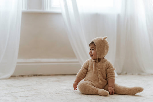 Beige fluffy onesie