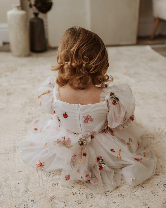 The Strawberry tulle dress