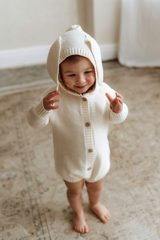 The knitted Bunny romper