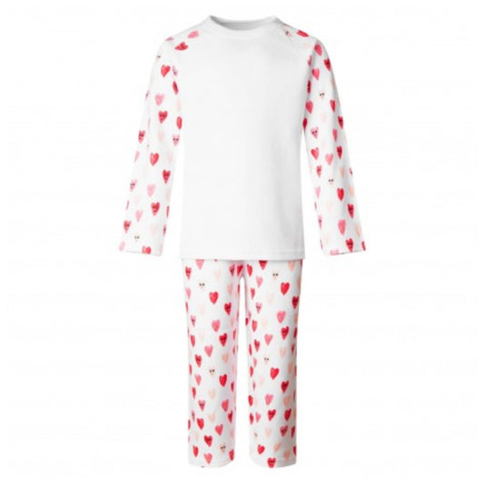 Personalised Valentines print pyjamas