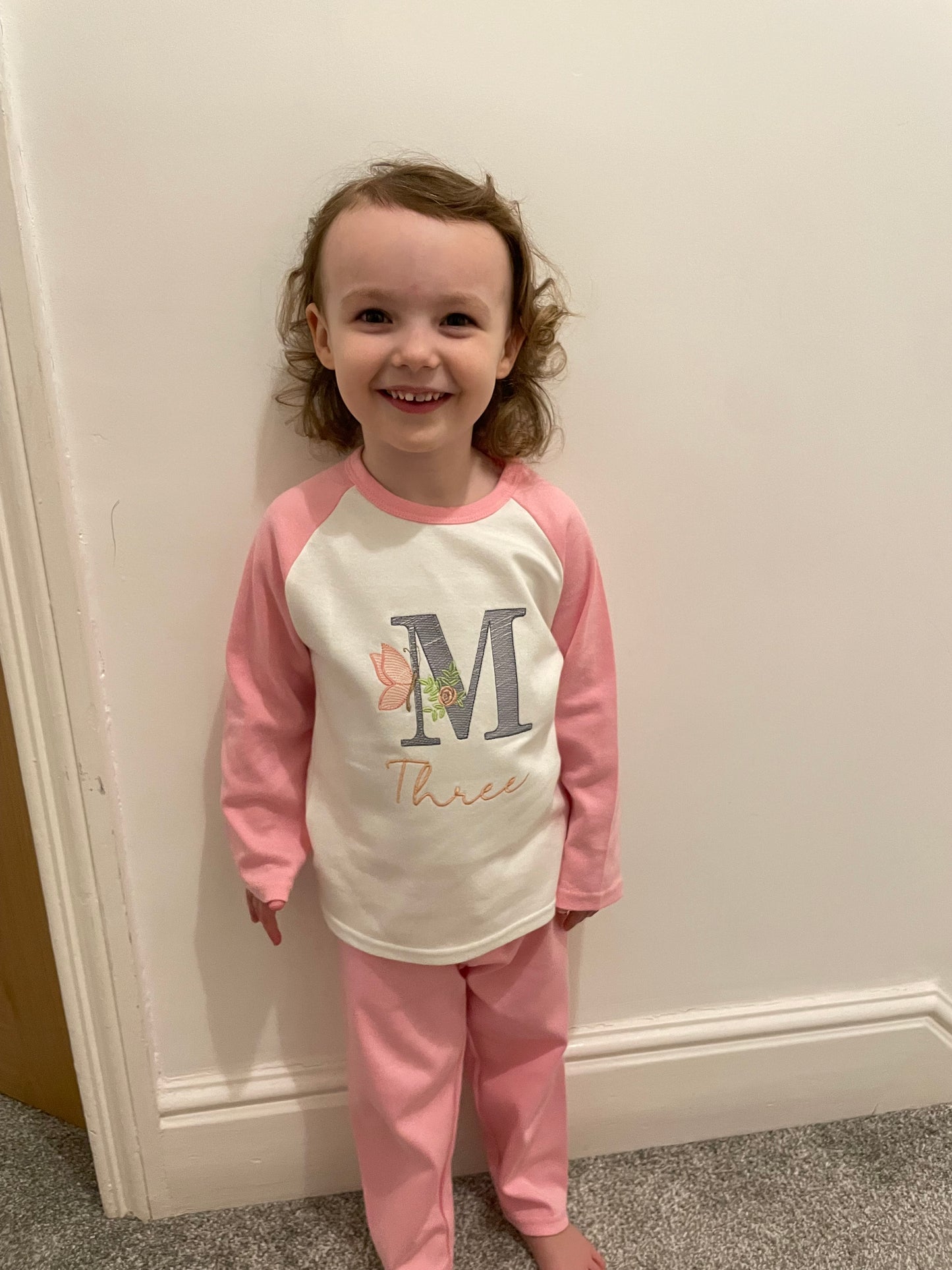 Personalised cotton pyjamas