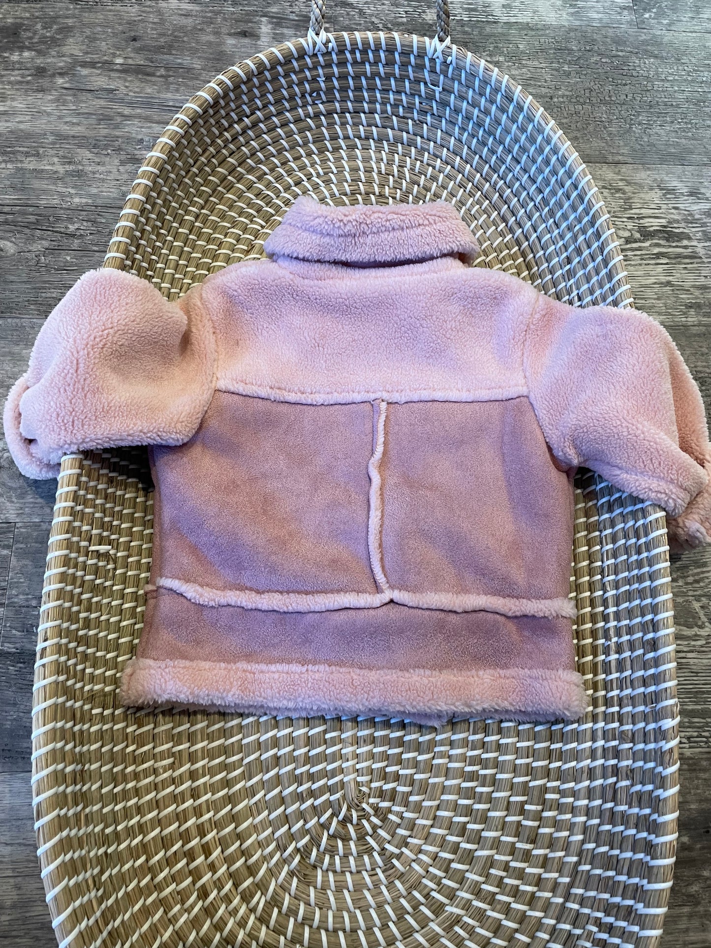 Pink fleece jacket
