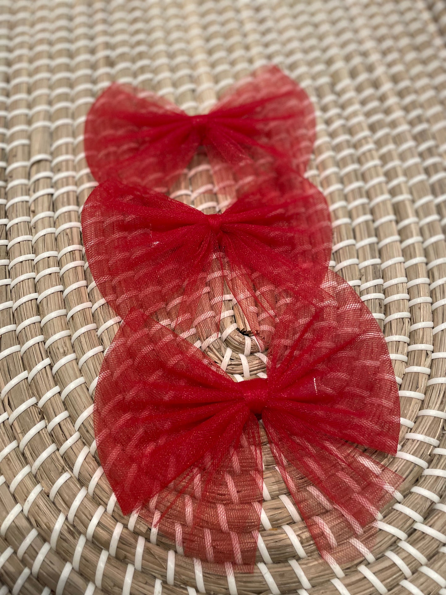 Large tulle bow