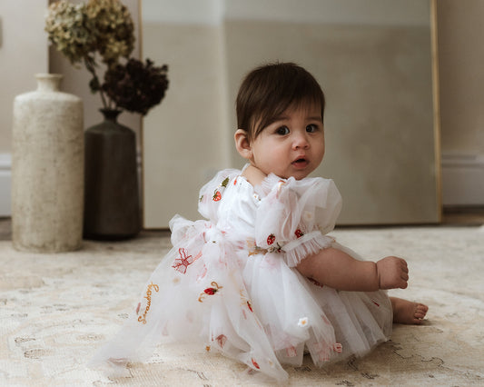 The strawberry tulle romper