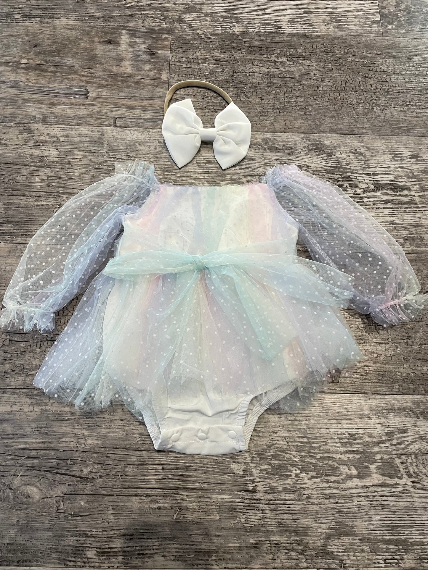 The rainbow romper