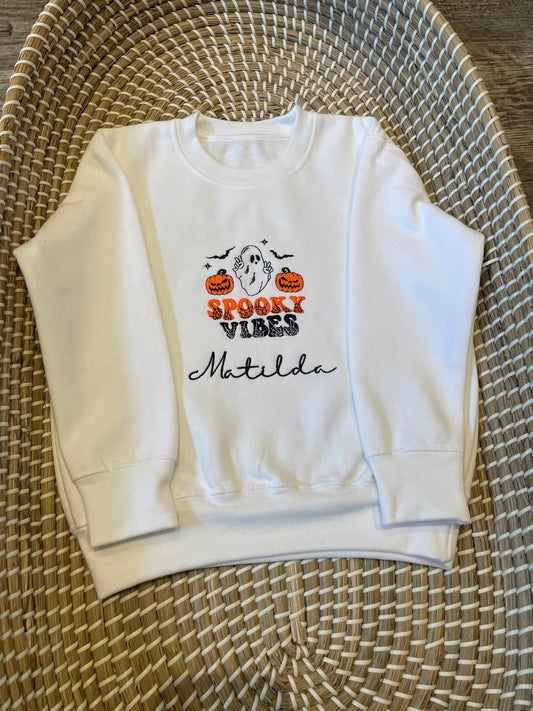 Personalised halloween sweatshirt