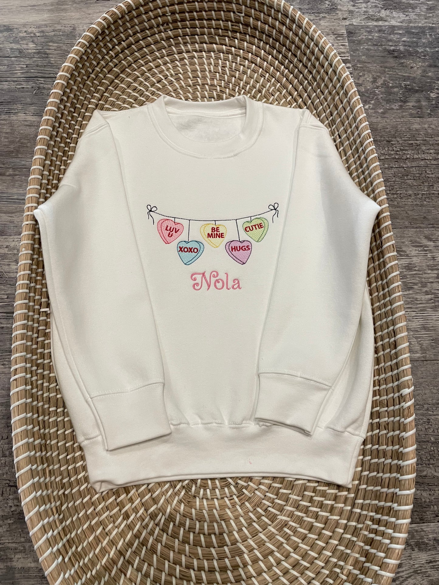 Personalised Valentines sweatshirt