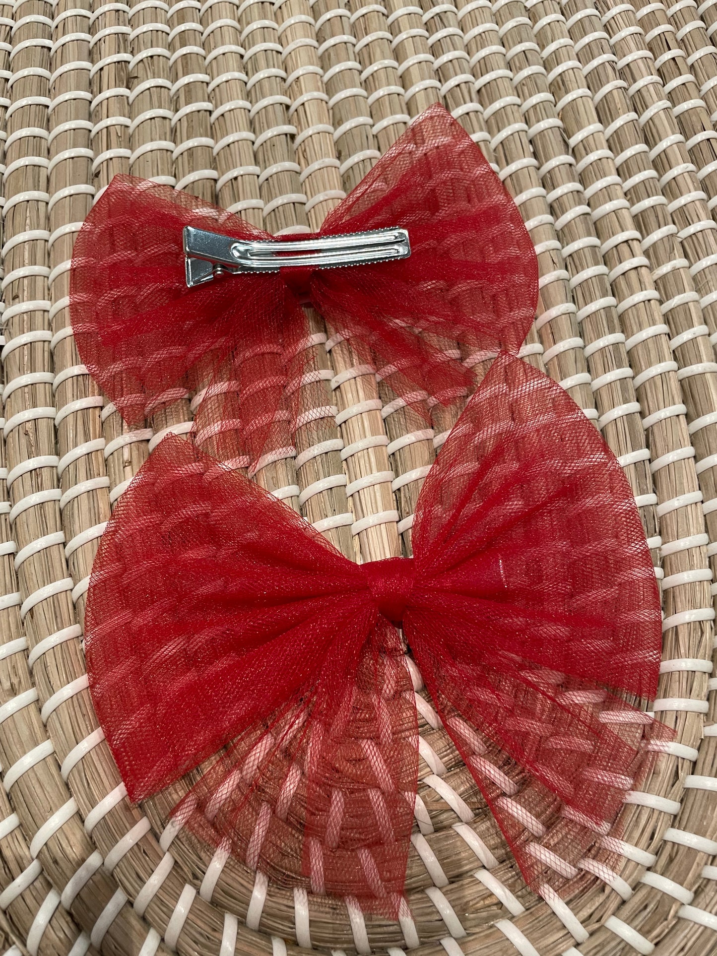 Large tulle bow