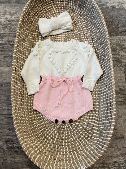 The heart romper - Pink