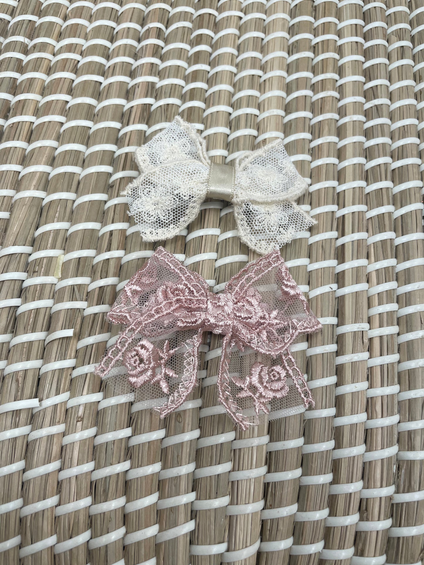 Embroidered bows