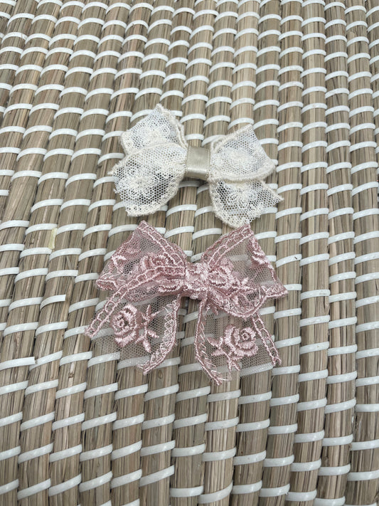 Embroidered bows