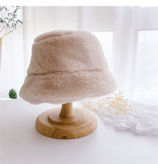 Fluffy bucket hats