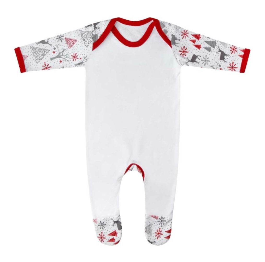 Personalised Christmas sleepsuits