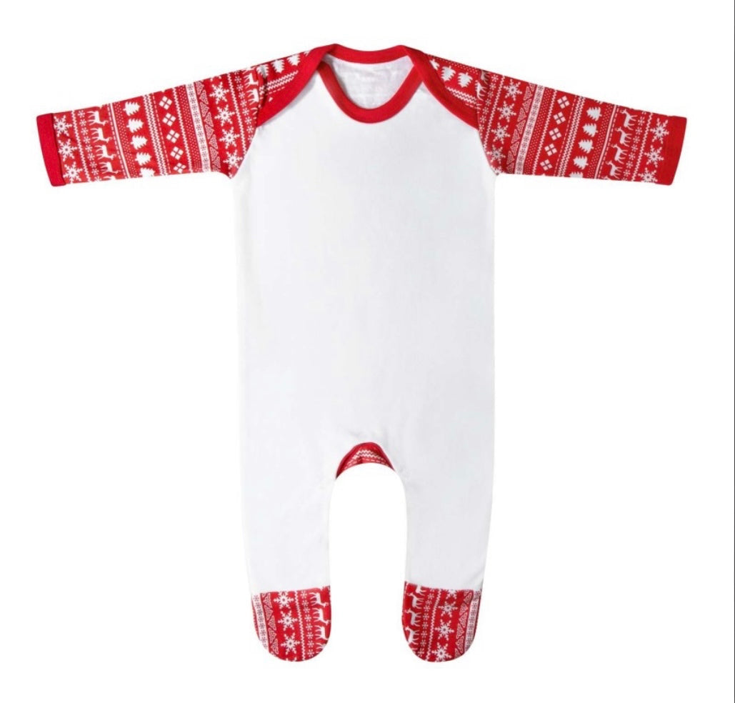 Personalised Christmas sleepsuits