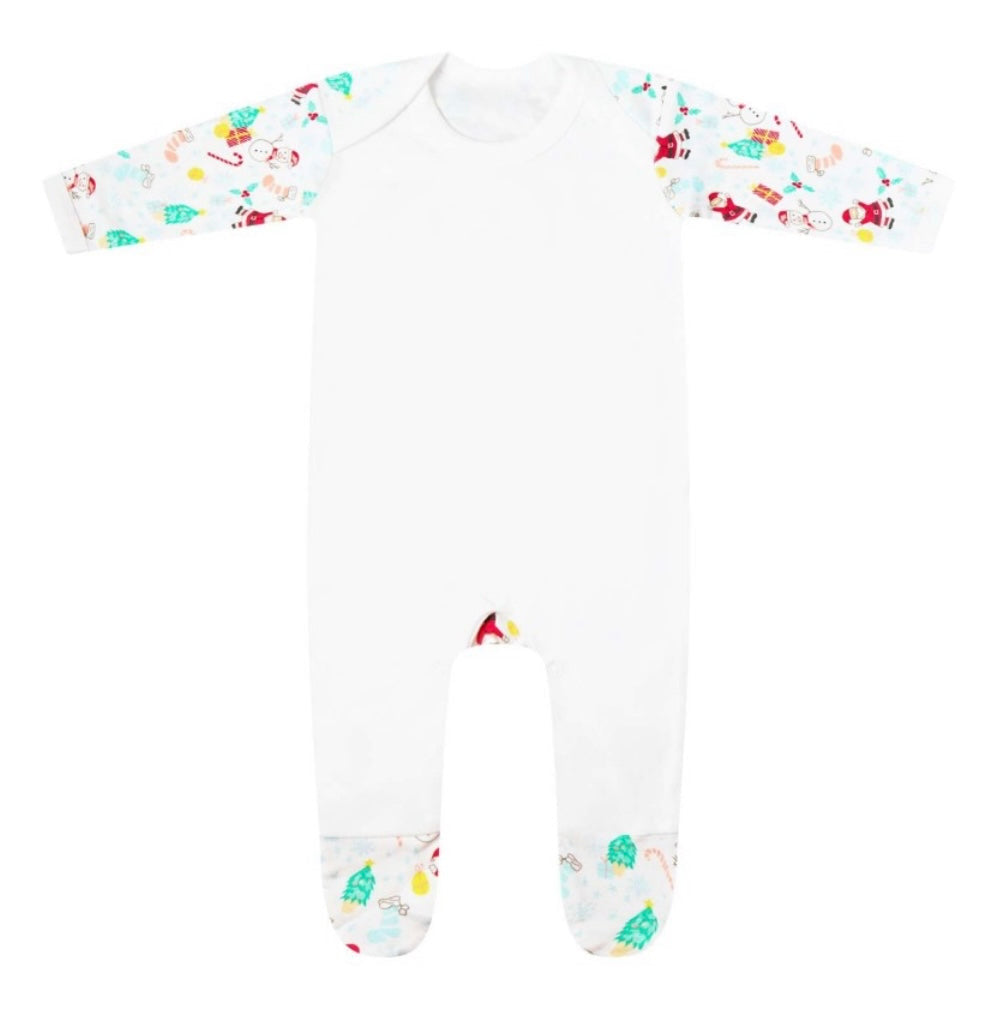 Personalised Christmas sleepsuits