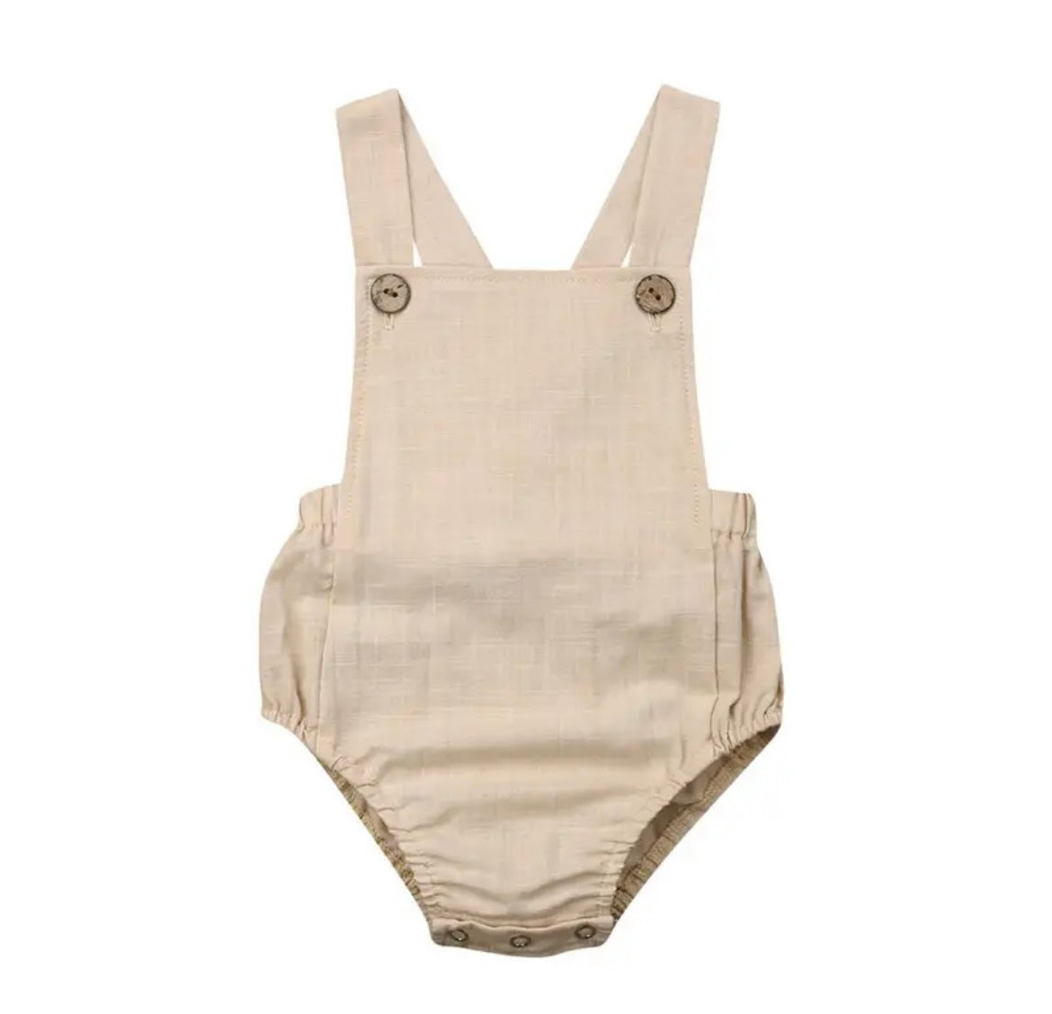 Personalised beige romper