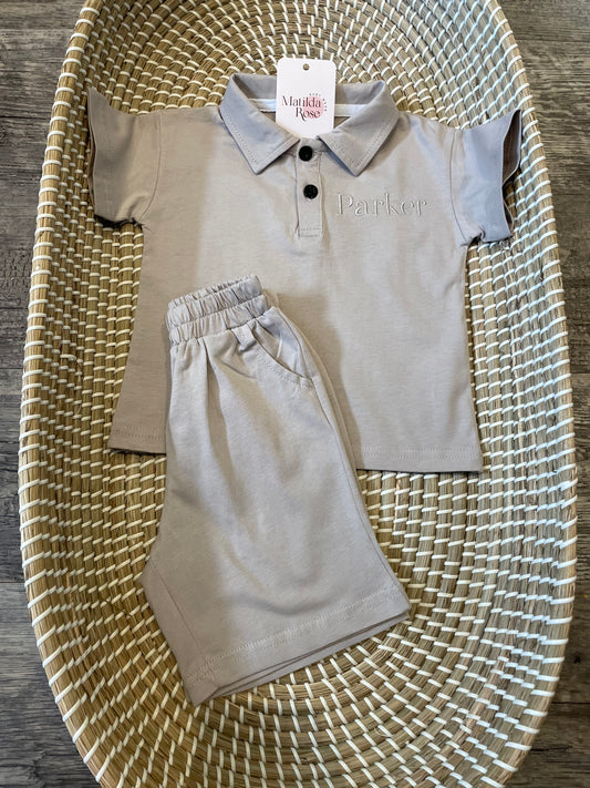 The grey polo set