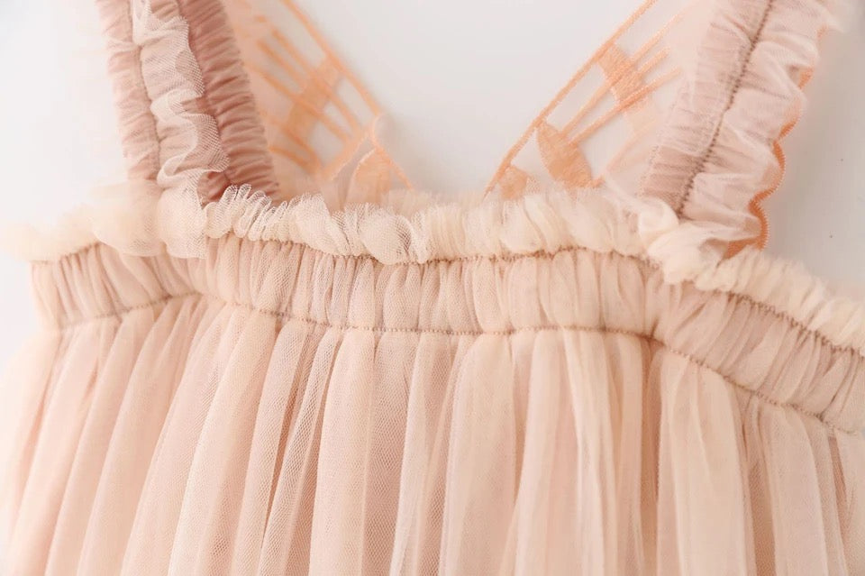 Rose tulle clearance dress