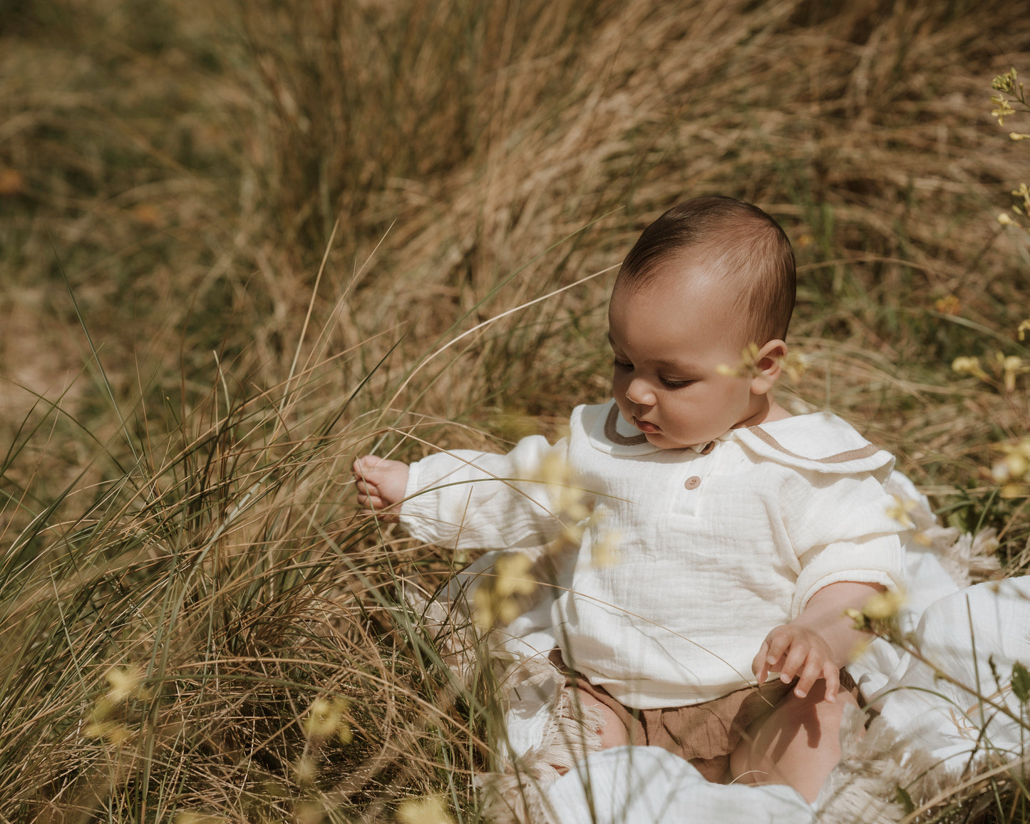 The beige muslin set