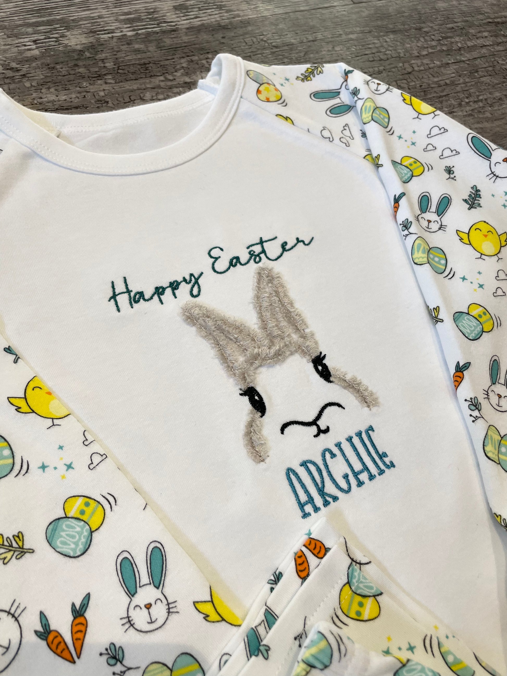 Personalised store baby pyjamas