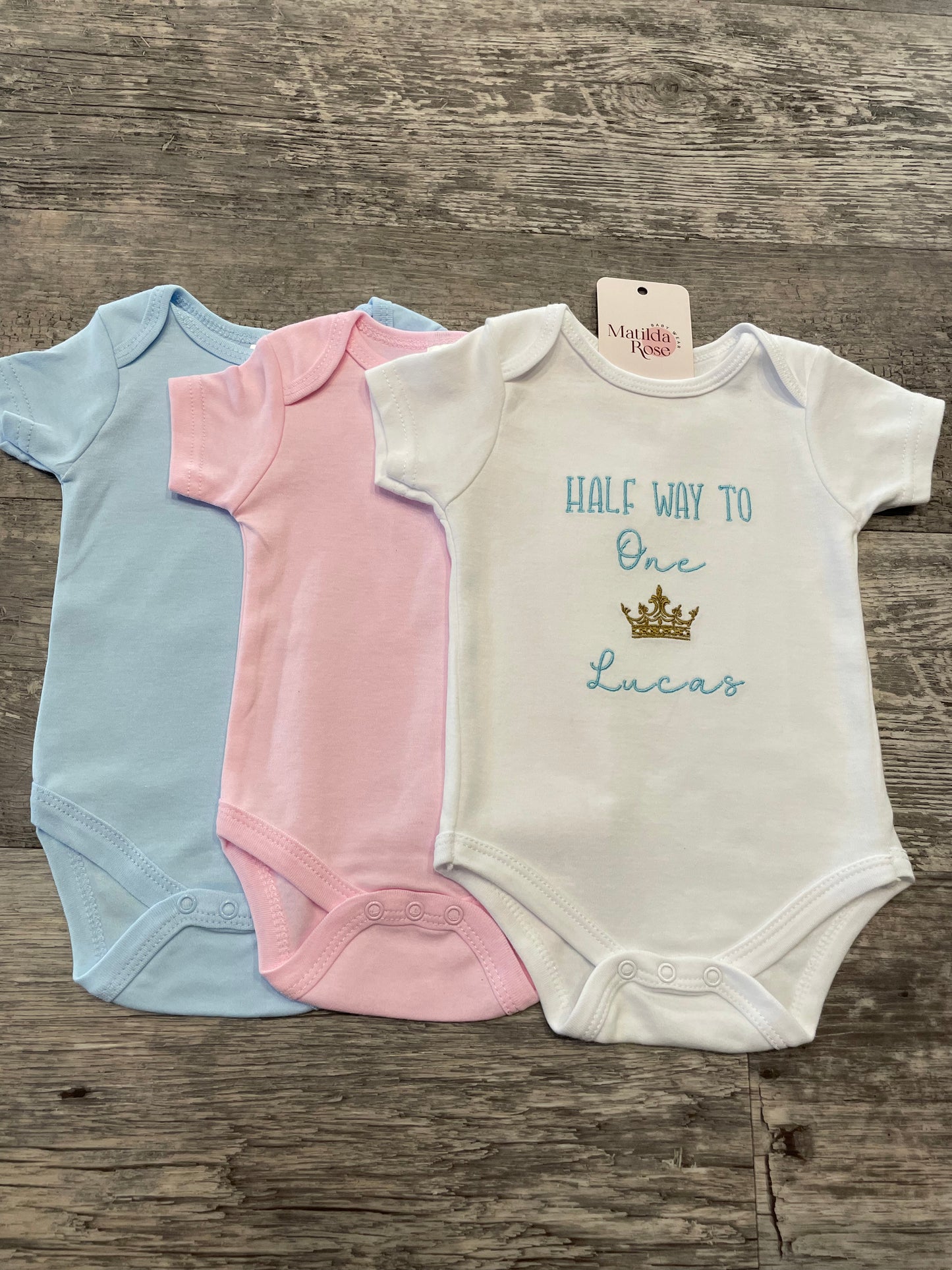 Personalised baby vests