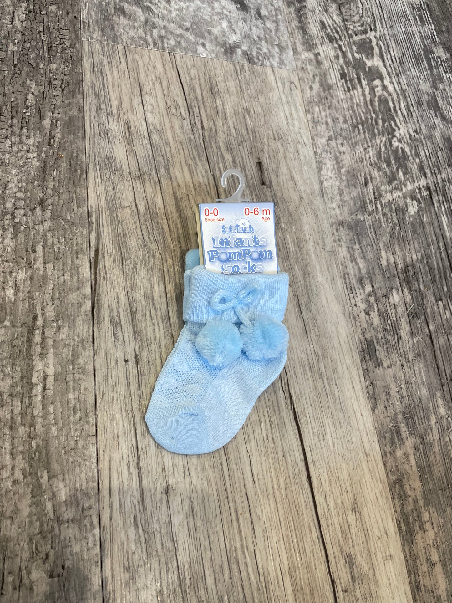 Pom Pom socks - Blue