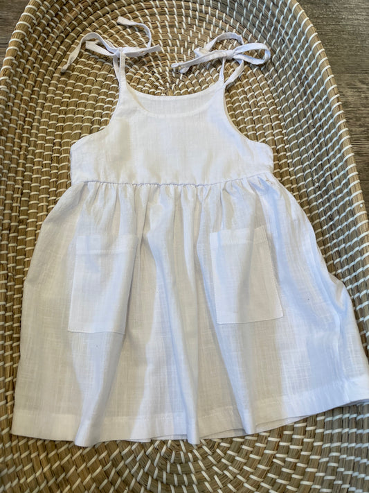 White cotton dress