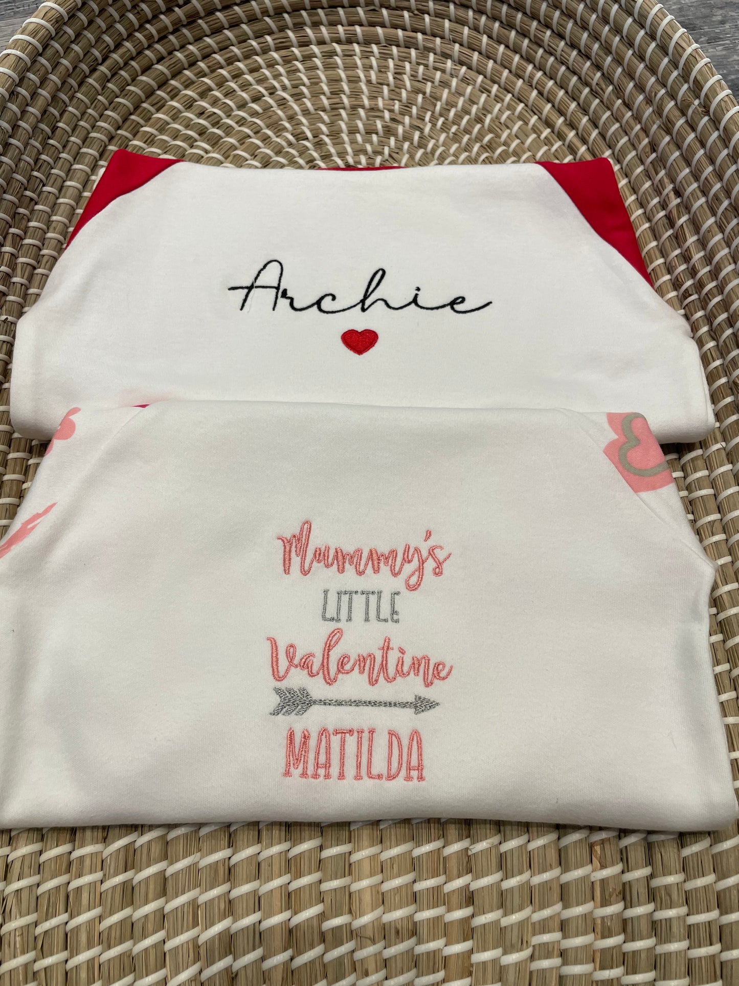 Personalised cotton pyjamas